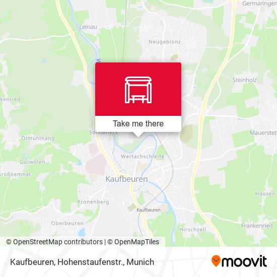 Kaufbeuren, Hohenstaufenstr. map