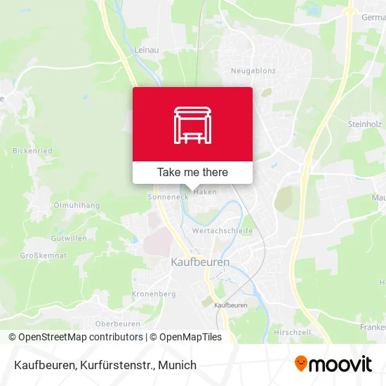 Карта Kaufbeuren, Kurfürstenstr.