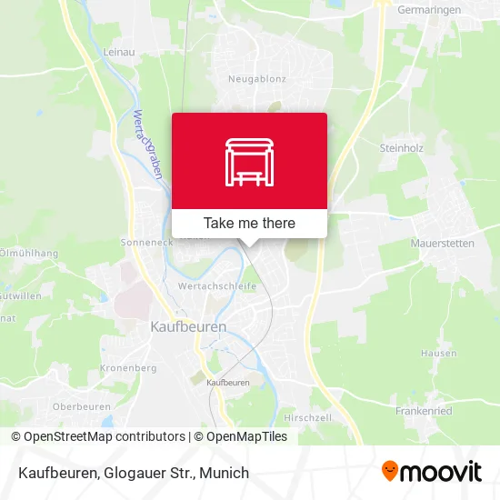 Карта Kaufbeuren, Glogauer Str.