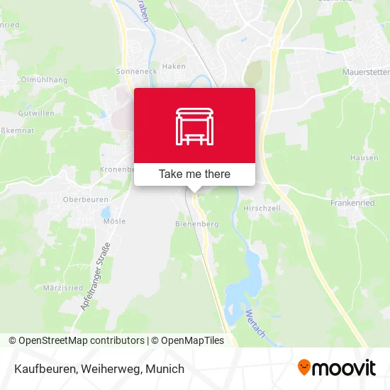 Карта Kaufbeuren, Weiherweg