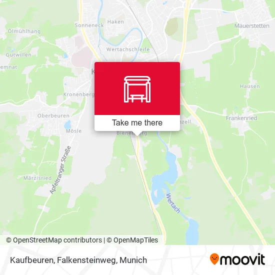 Карта Kaufbeuren, Falkensteinweg