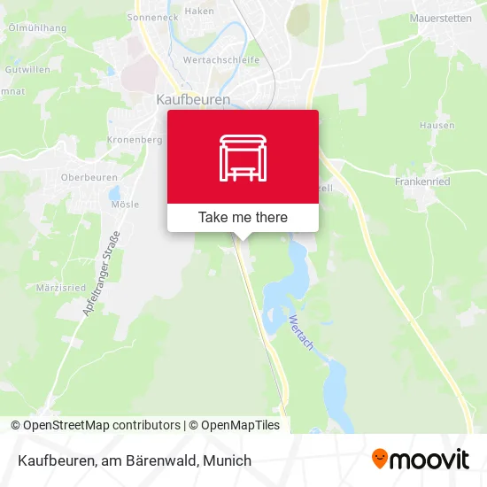 Карта Kaufbeuren, am Bärenwald