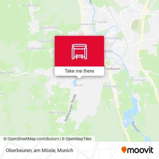 Карта Oberbeuren, am Mösle