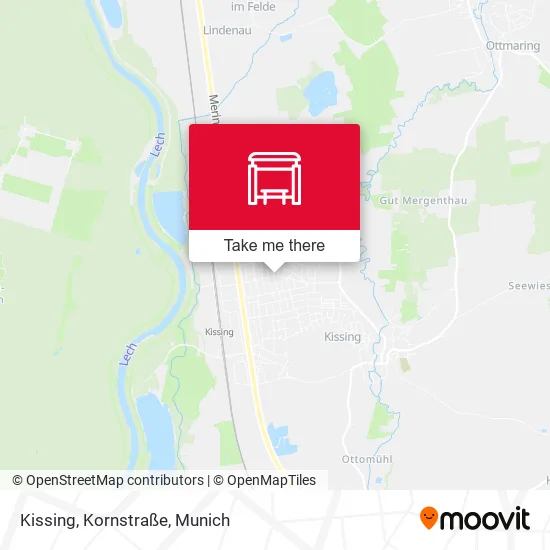 Карта Kissing, Kornstraße
