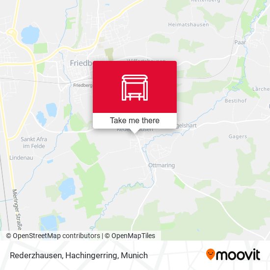 Rederzhausen, Hachingerring map