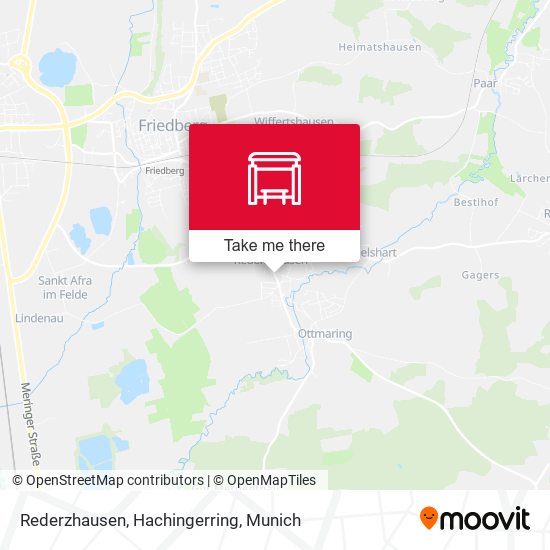 Rederzhausen, Hachingerring map