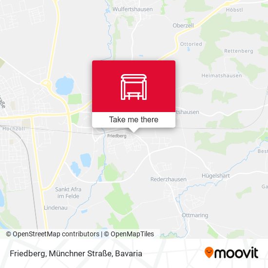 Friedberg, Münchner Straße map