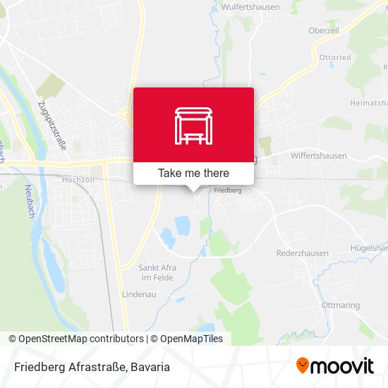 Friedberg Afrastraße map