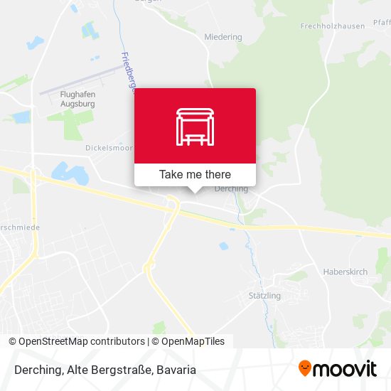 Derching, Alte Bergstraße map