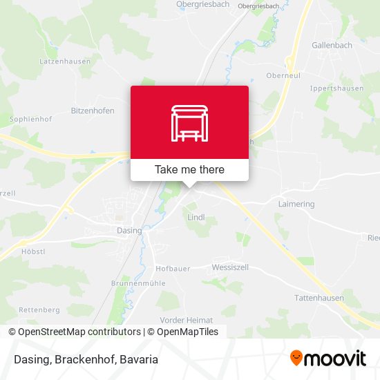 Карта Dasing, Brackenhof