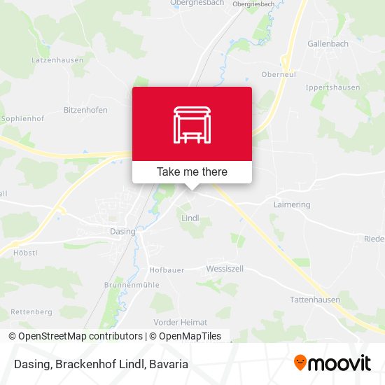 Dasing, Brackenhof Lindl map