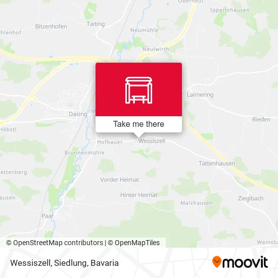Карта Wessiszell, Siedlung
