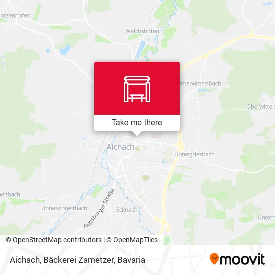 Карта Aichach, Bäckerei Zametzer