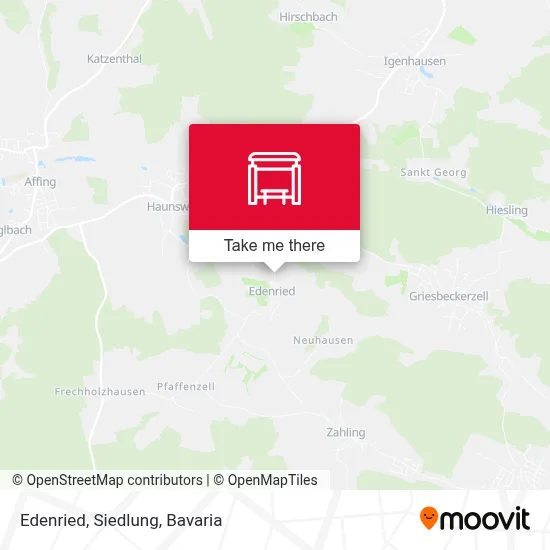 Edenried, Siedlung map