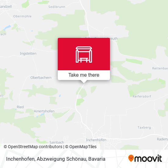 Inchenhofen, Abzweigung Schönau map