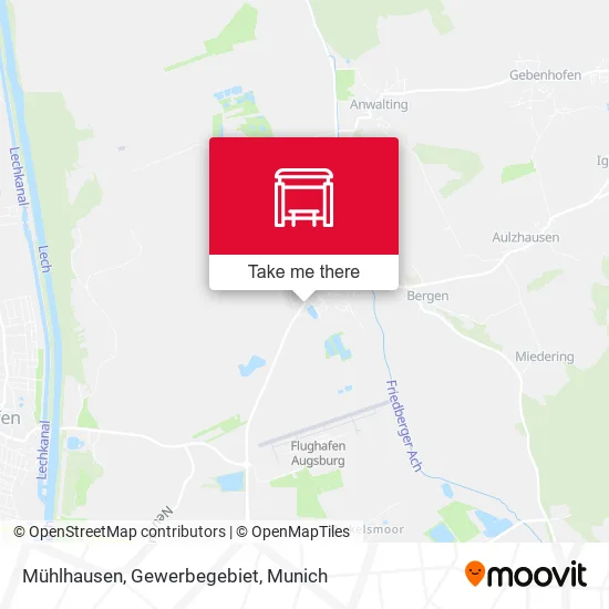Карта Mühlhausen, Gewerbegebiet