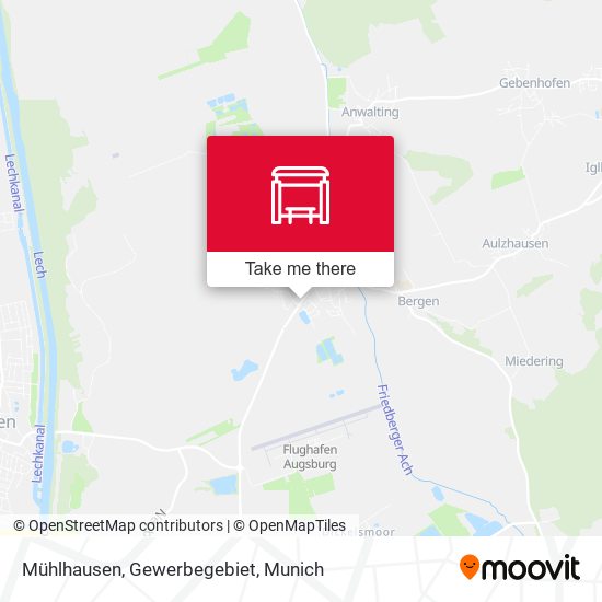 Mühlhausen, Gewerbegebiet map