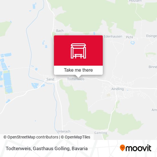 Todtenweis, Gasthaus Golling map