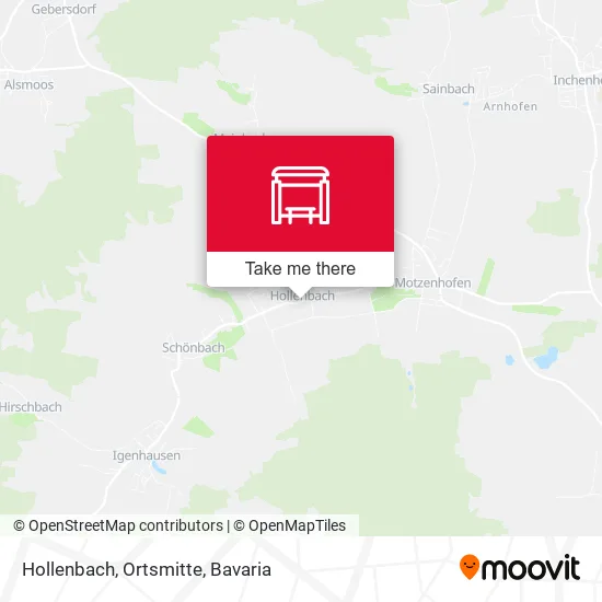 Карта Hollenbach, Ortsmitte