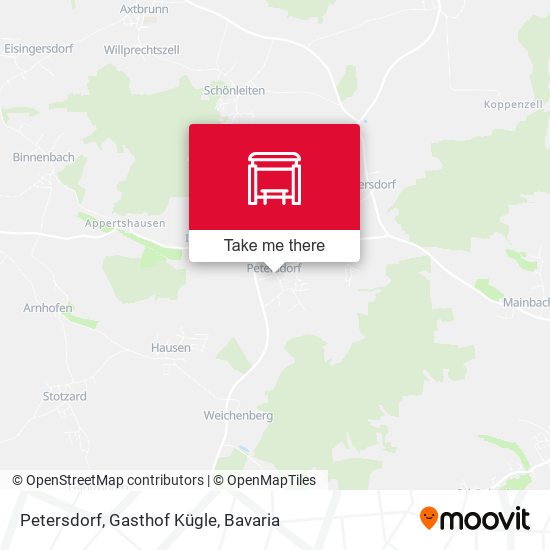 Petersdorf, Gasthof Kügle map