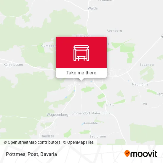 Карта Pöttmes, Post