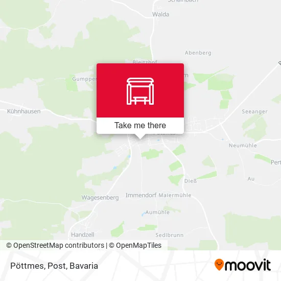 Карта Pöttmes, Post