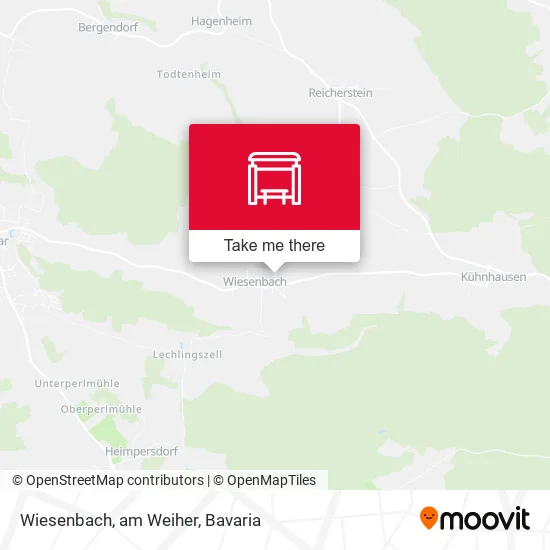 Карта Wiesenbach, am Weiher