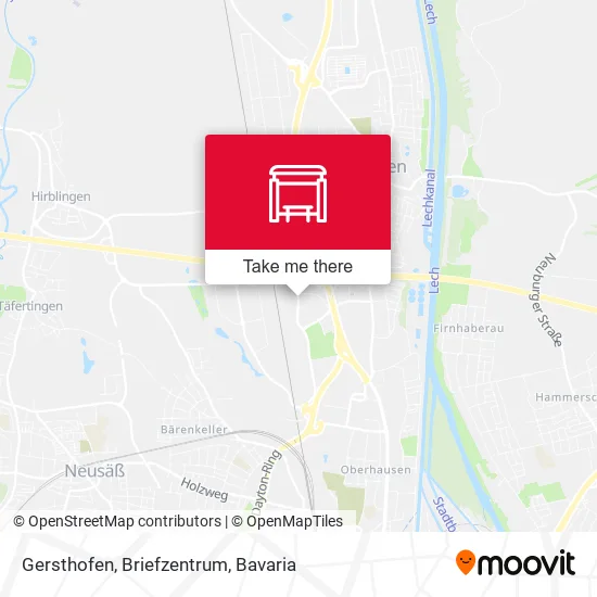 Карта Gersthofen, Briefzentrum