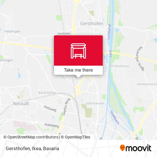 Карта Gersthofen, Ikea