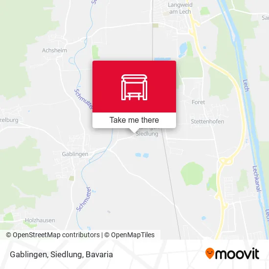 Карта Gablingen, Siedlung