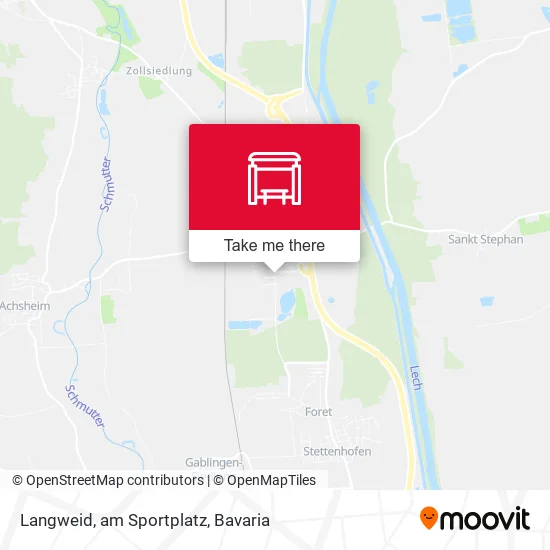 Карта Langweid, am Sportplatz