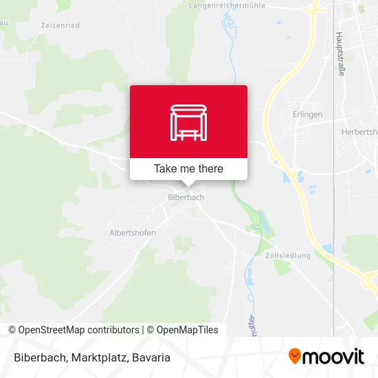 Biberbach, Marktplatz map