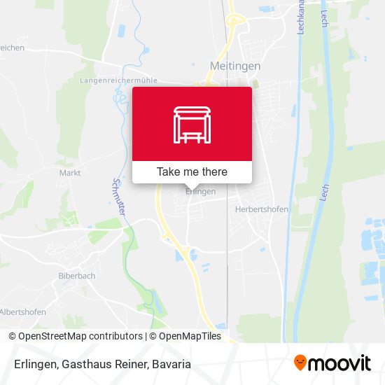 Erlingen, Gasthaus Reiner map