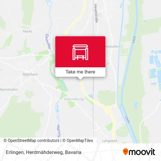 Карта Erlingen, Herdmähderweg