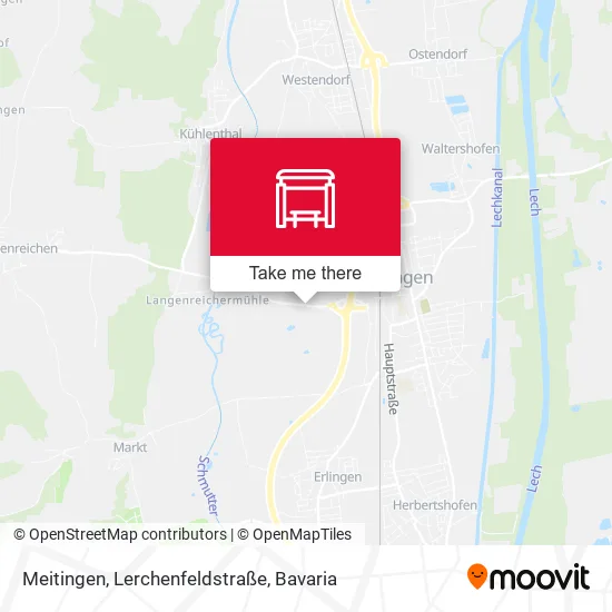 Карта Meitingen, Lerchenfeldstraße