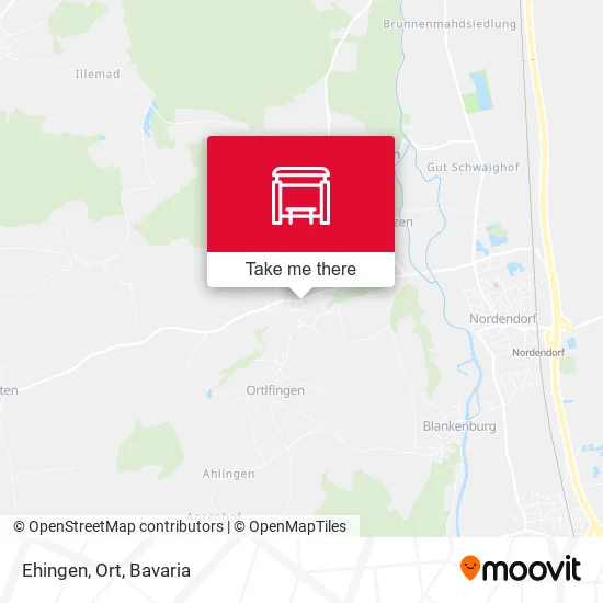 Карта Ehingen, Ort