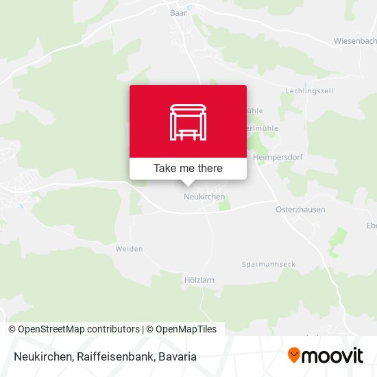 Neukirchen, Raiffeisenbank map
