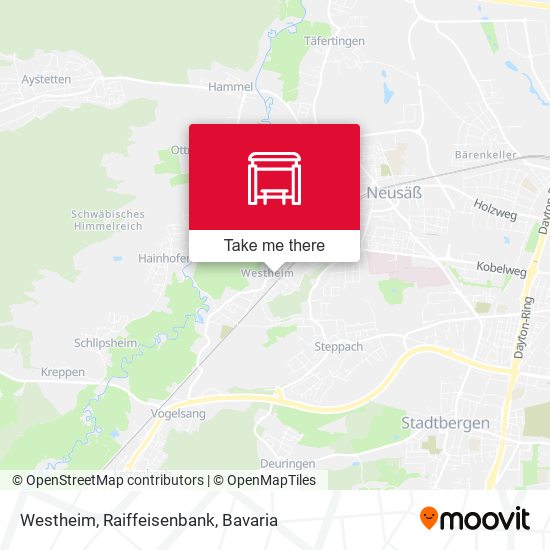 Westheim, Raiffeisenbank map