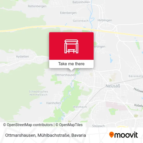 Карта Ottmarshausen, Mühlbachstraße