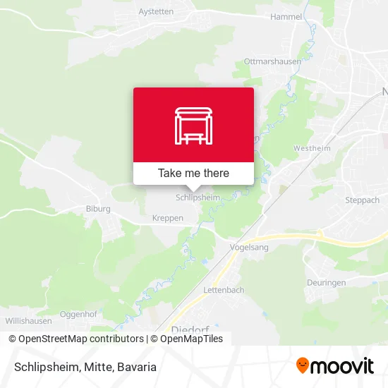 Карта Schlipsheim, Mitte