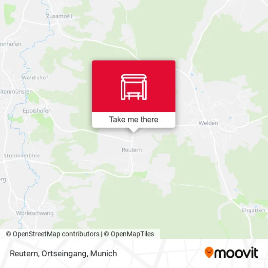 Карта Reutern, Ortseingang