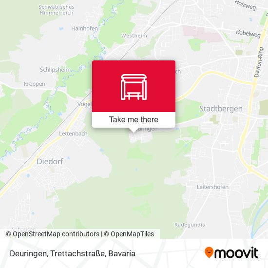 Deuringen, Trettachstraße map