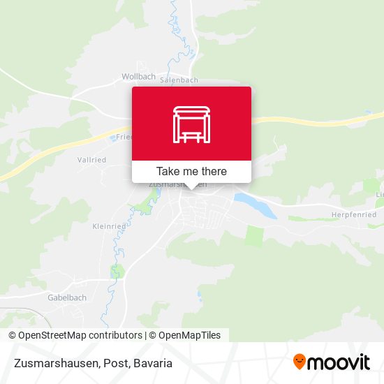 Карта Zusmarshausen, Post