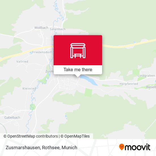 Карта Zusmarshausen, Rothsee