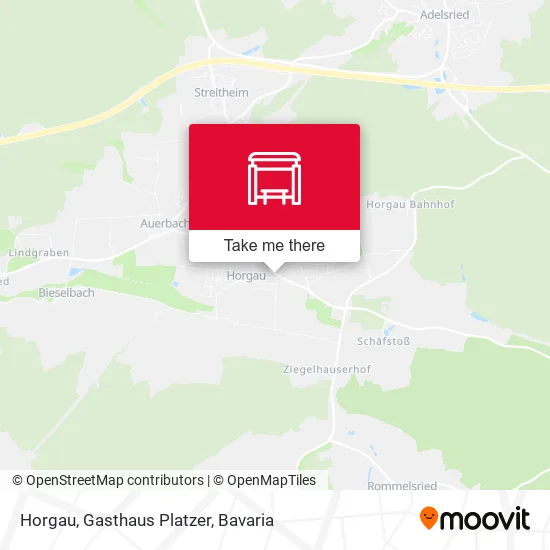 Карта Horgau, Gasthaus Platzer