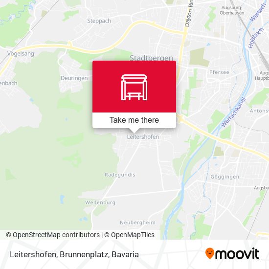 Leitershofen, Brunnenplatz map