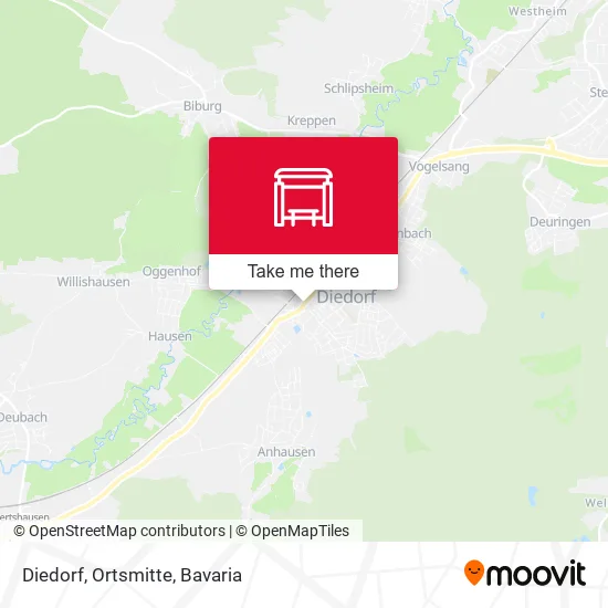 Карта Diedorf, Ortsmitte