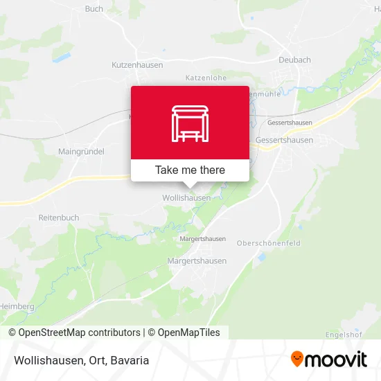 Карта Wollishausen, Ort