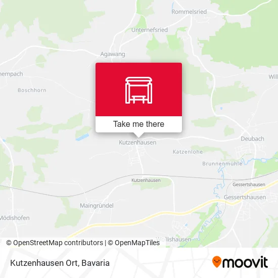 Карта Kutzenhausen Ort