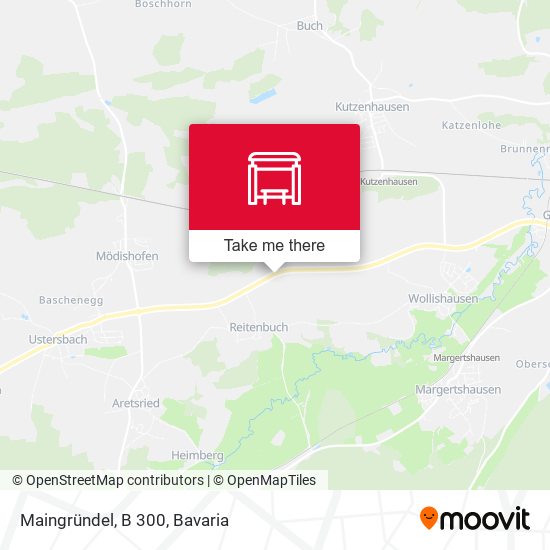 Maingründel, B 300 map